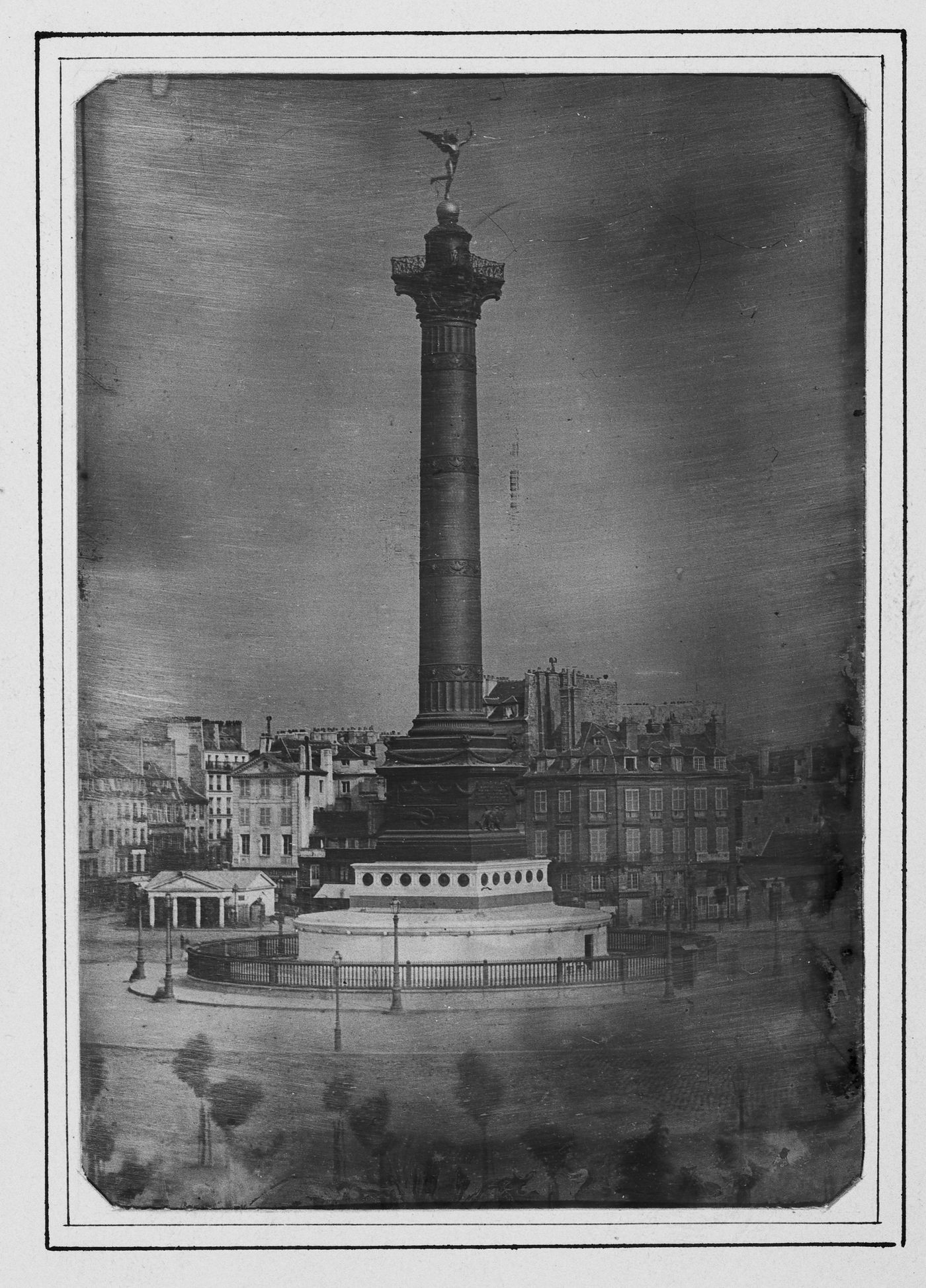 View of the Colonne de Juillet, Paris, France