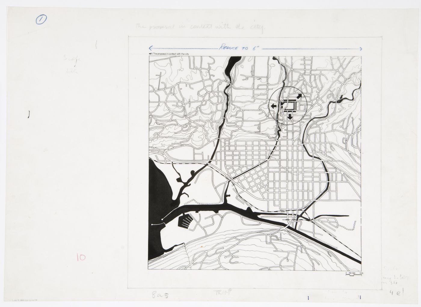 Center for Theatre Arts, Cornell University, Ithaca, New York: site plan