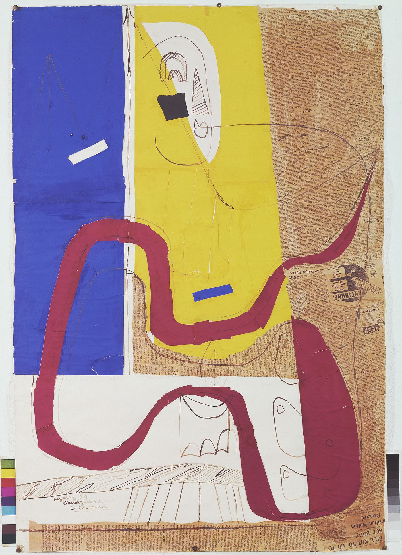 Photograph of a painting by Le Corbusier