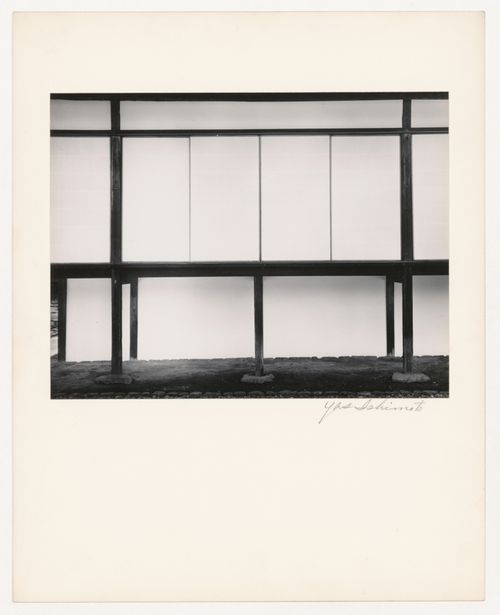 Partial view of the southeast side of the New Palace (also known as the New Goten), Katsura Rikyu (also known as Katsura Imperial Villa), Kyoto, Japan