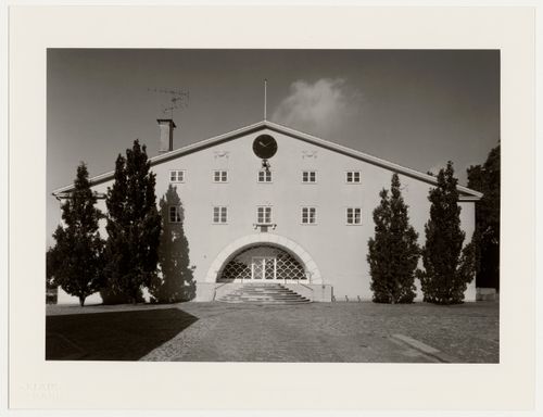 View of the principal façade of Lister County Courthouse, Sölvesborg, Sweden
