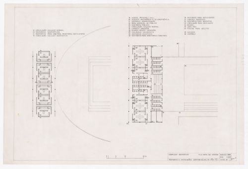 Plans for changing rooms and sanitary facilities for Complexo Desportivo de Vilanova de Arousa, Vilanova de Arousa, Spain