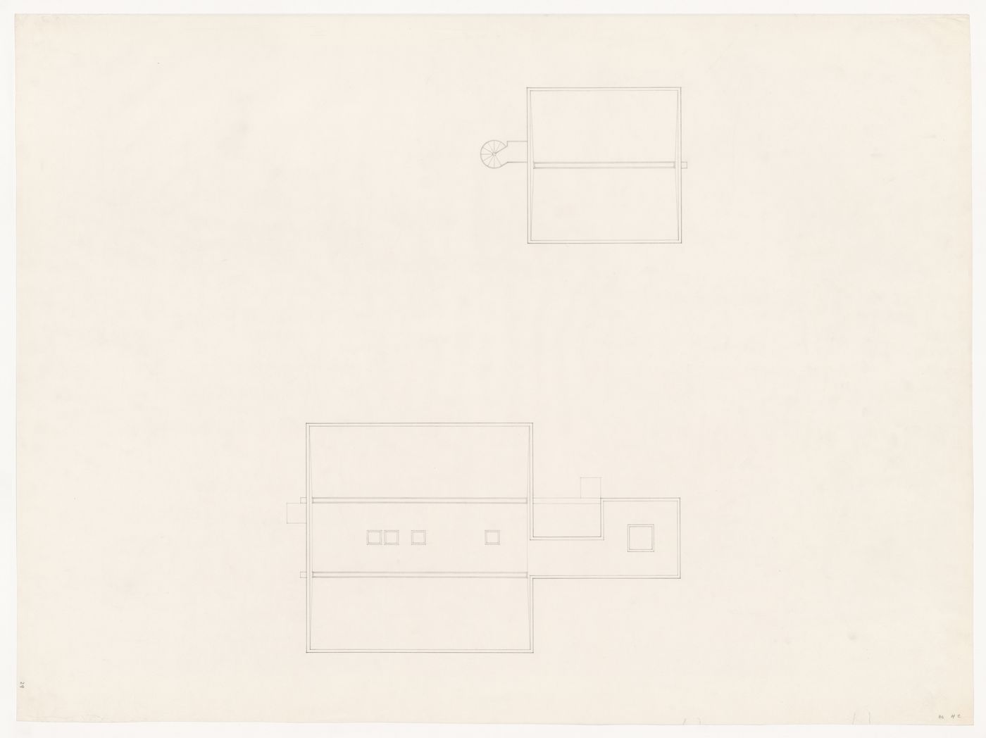 Plan and elevation for Texas House 6