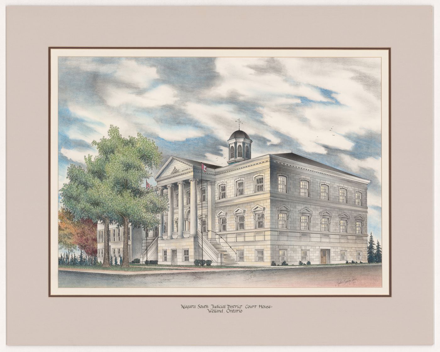 Niagara South Judicial District Court House, Welland, from Court Houses in Ontario