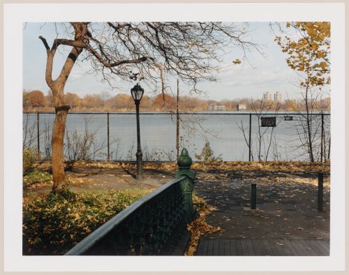 Viewing Olmsted: View of Reservoir bridge southwest and reservoir, Central Park, Manhattan, New York City, New York