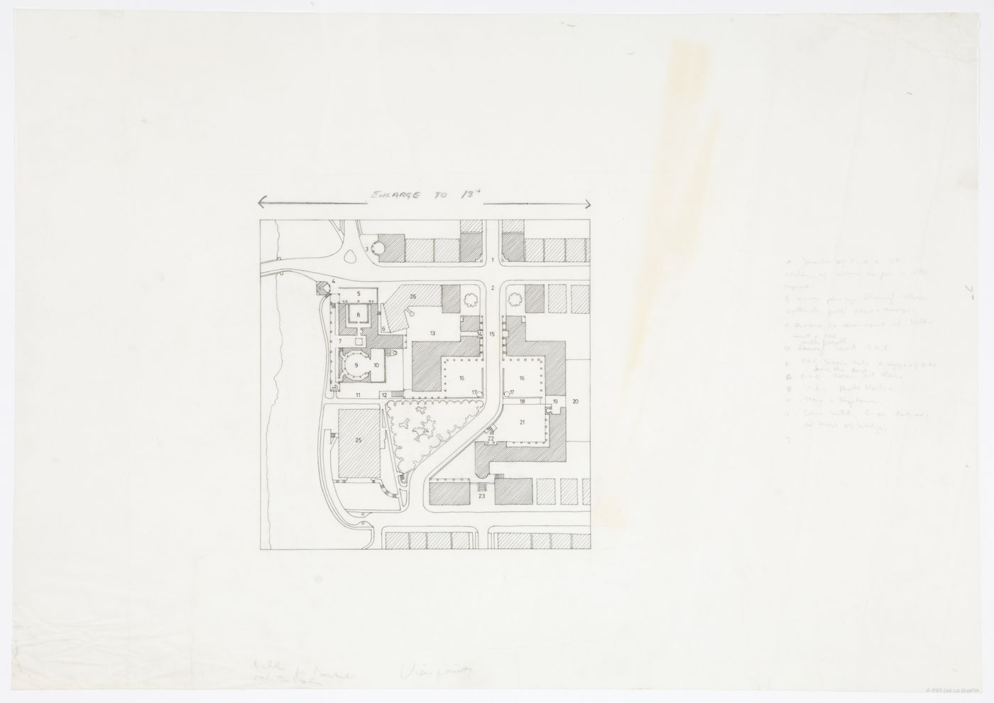 Center for Theatre Arts, Cornell University, Ithaca, New York: plan