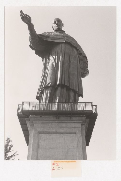 Photograph of the Colossus of San Carlo Borromeo in Arona for the book "A scientific autobiography" by Aldo Rossi