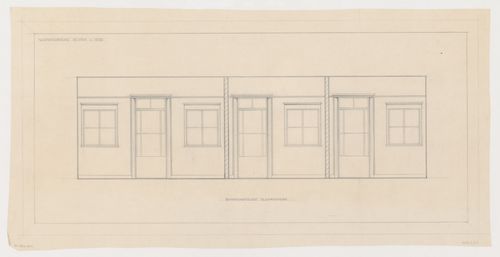 Interior elevation for bedrooms for Olveh mixed-use development, Rotterdam, Netherlands