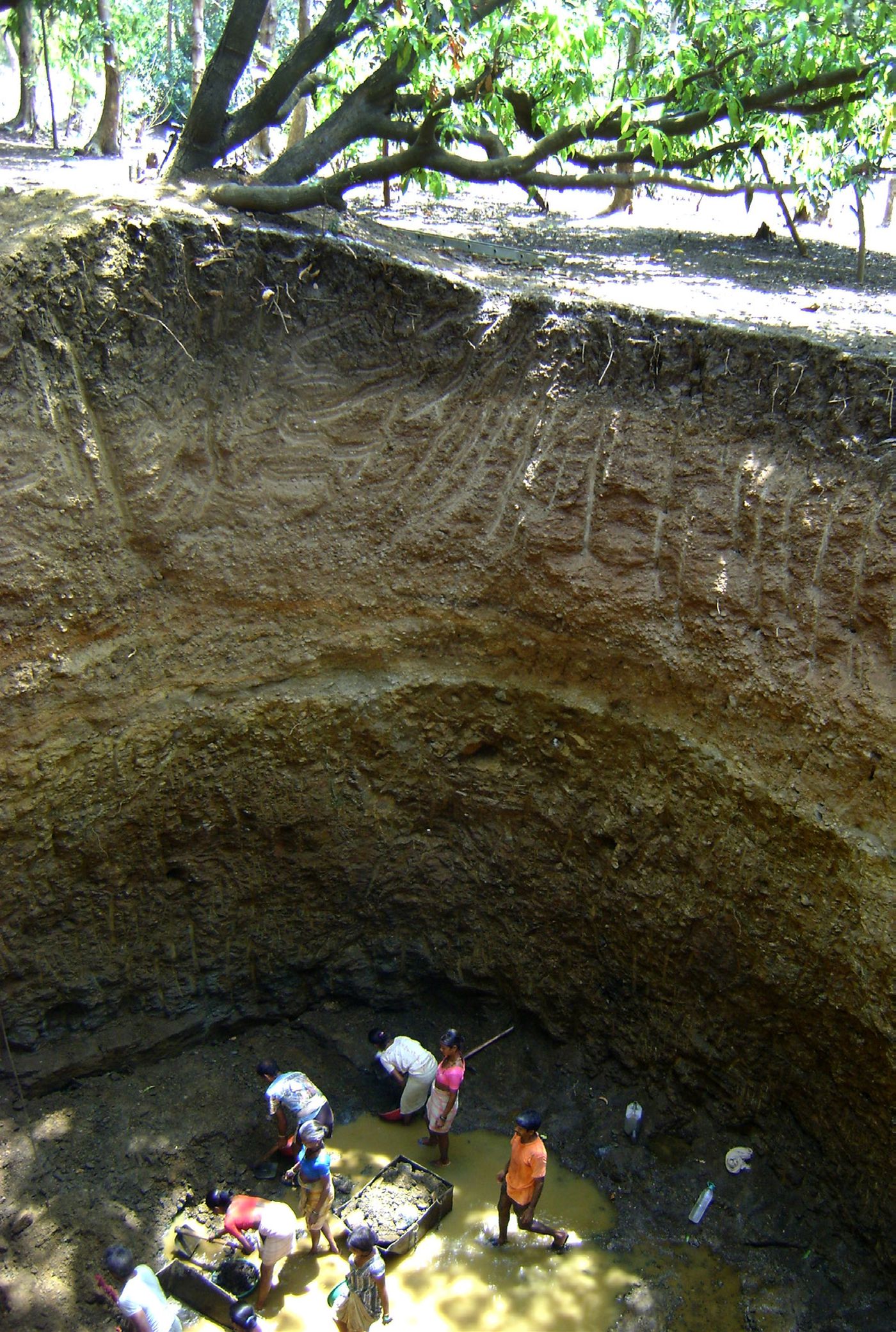 Copper House II : well dug on site during construction