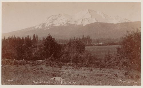 View of Mount Shasta from the Sissons Hotel, Siskiyou, California
