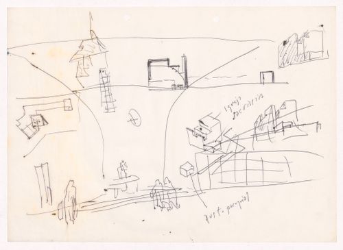 Sketch perspectives for Capela em Rio Tinto, Gondomar, Portugal