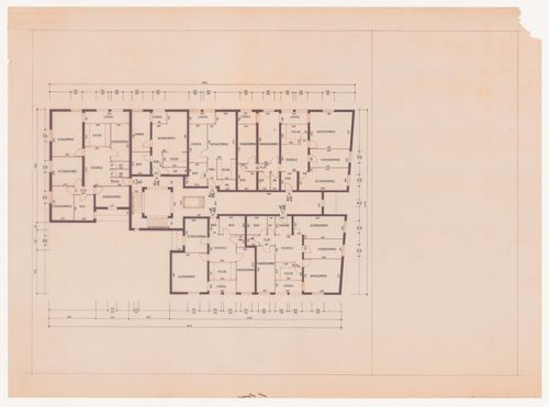 Plan for Casa d'abitazione nella Rauchstrasse, Berlin, Germany