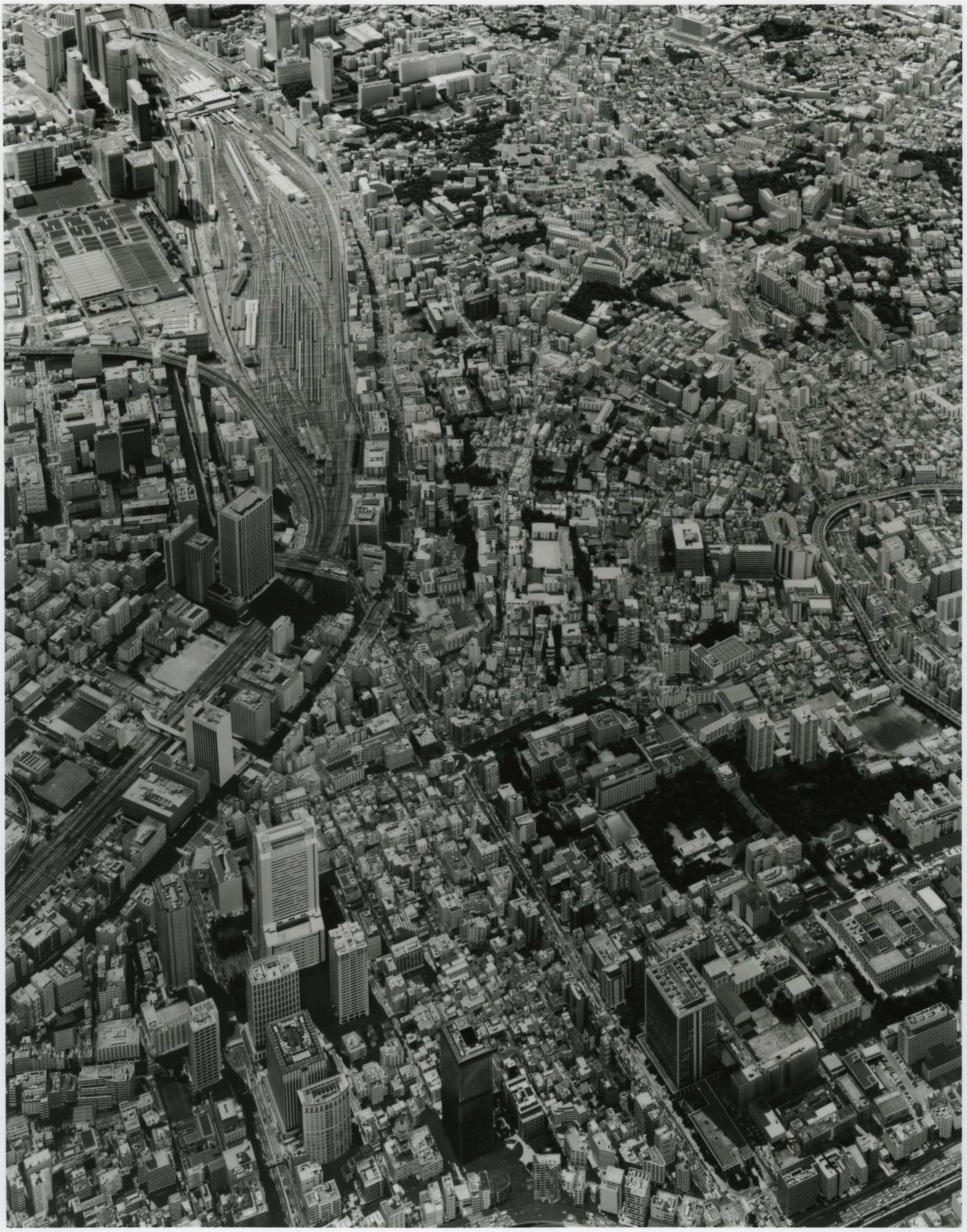 Partial view of the Mori Building's model of Tokyo, Japan