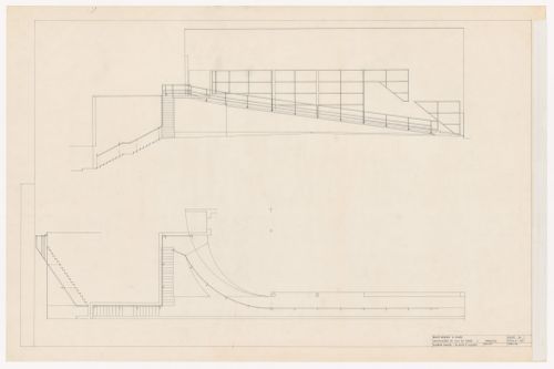 Elevation and plan for Banco Borges & Irmão II [Borges & Irmão bank II], Vila do Conde, Portugal
