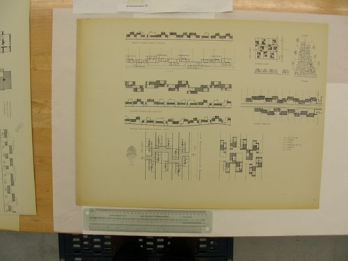 Village housing for CIAM X: plans and elevations