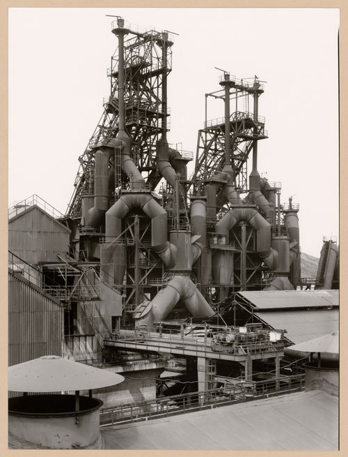 View of a blast furnace of Hainaut-Sambre steel mill, Montignies-sur-Sambre, Charleroi, Belgium