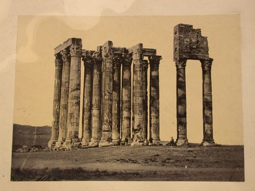 View of the Temple of Olympian Zeus, Athens, Greece