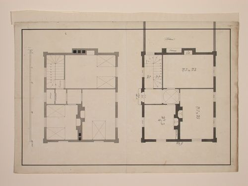 Design for a Gothic Villa - plans