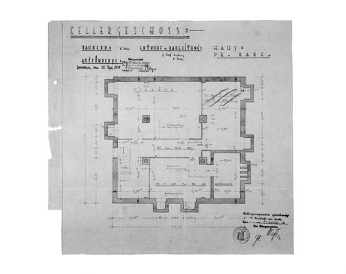 Dr Rabe House, Zwenkau -Kellergeschoss (cellar)