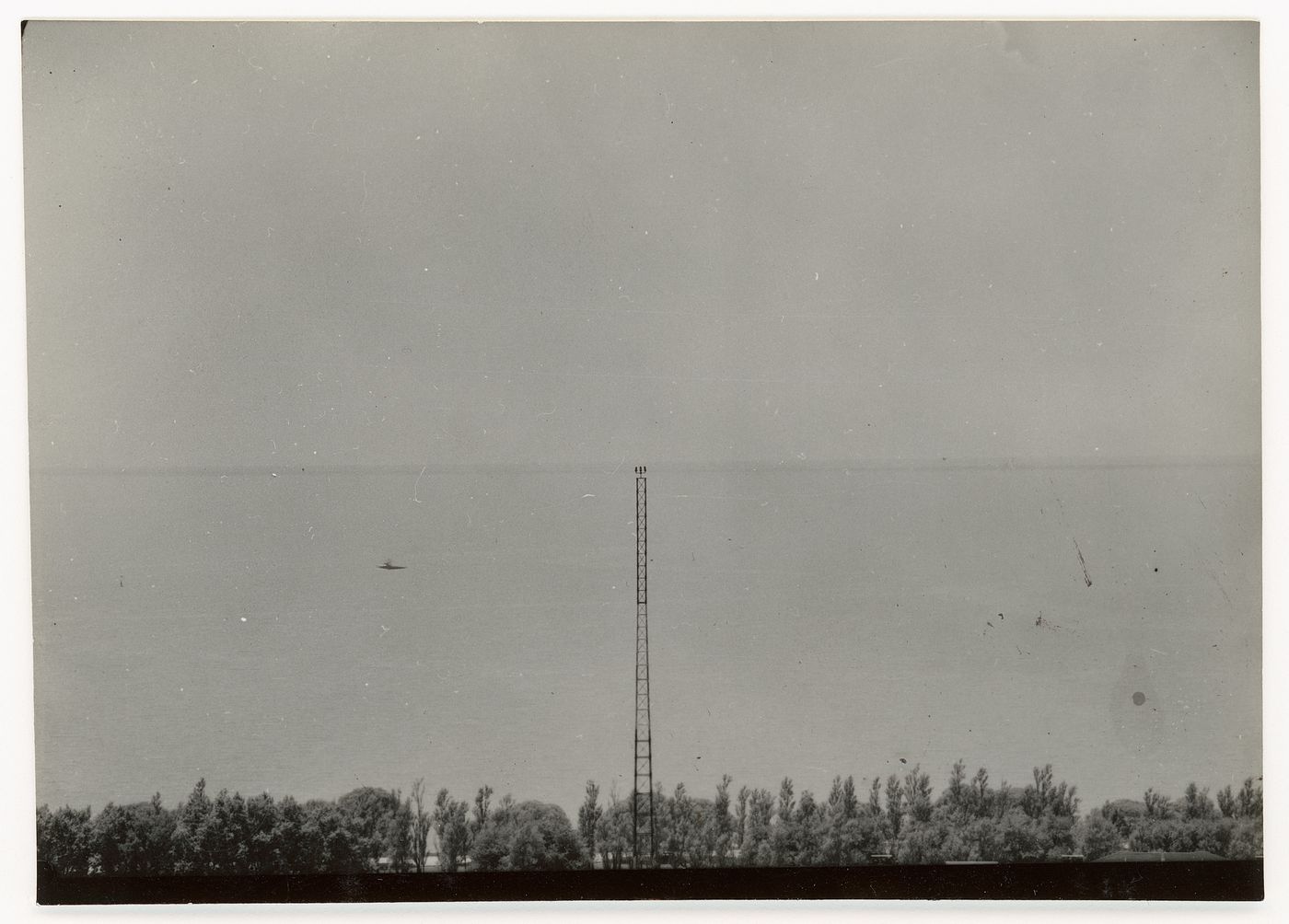 Reference photograph of aerial view of Rio de la Plata for Cruz en el Rio de la Plata, Buenos Aires, Argentina