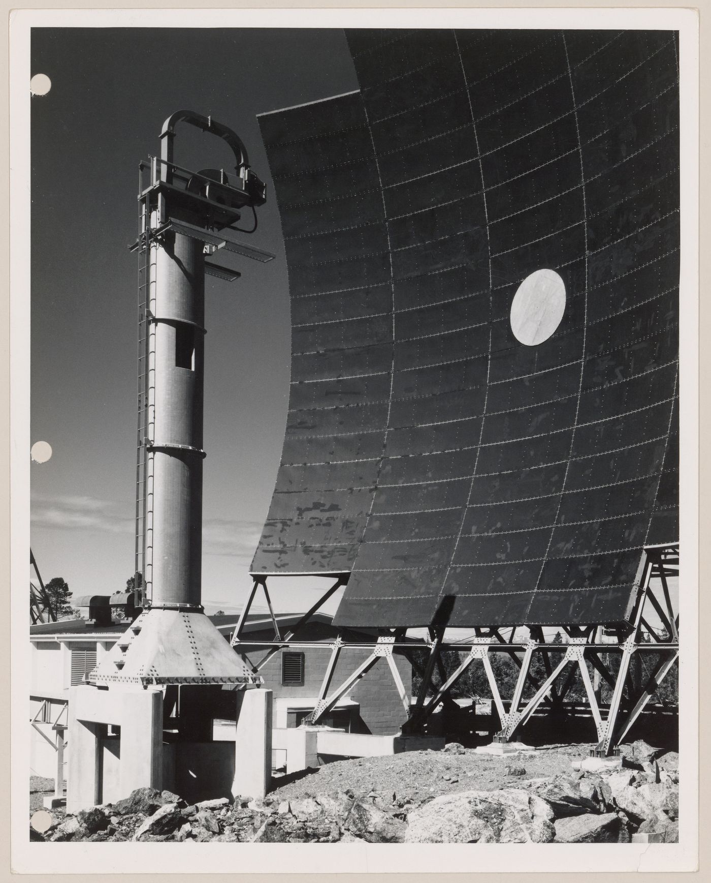 View of BC Tel troposcatter telecommunication system, Annette Island, Alaska, United States