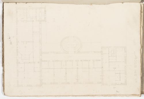 Project no. 9 for a country house for comte Treilhard: First floor plan
