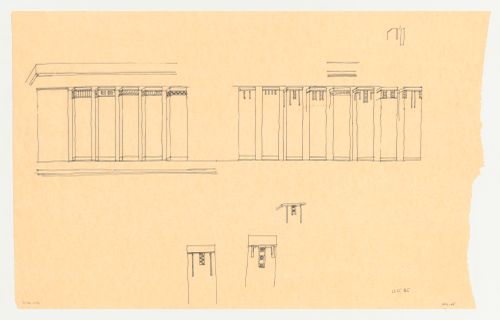 Elevations for columns for the Phoenix Municipal Government Center Competition