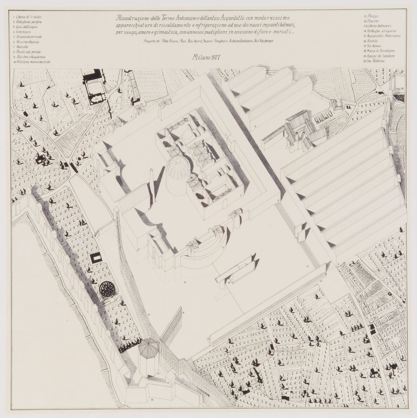 Roma interrotta: axonometric