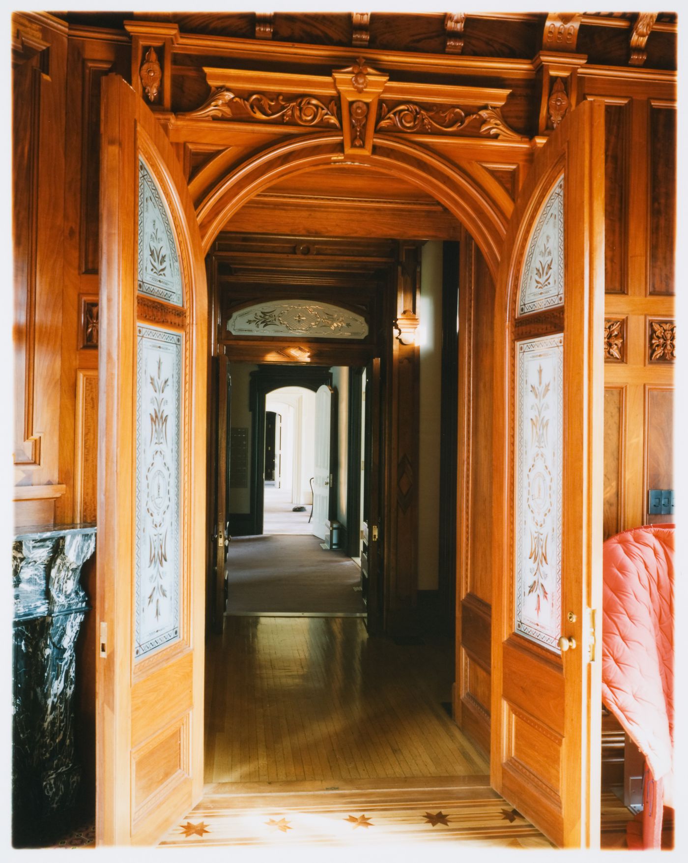 Partial view of Shaughnessy House from the Tea Room, Canadian Centre for Architecture, Montréal