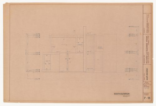 Elevation for House VI, Cornwall, Connecticut