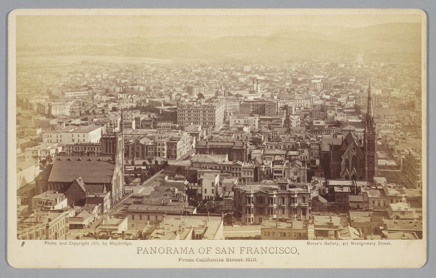Section 8 of 11 of Panorama of San Francisco, from California Street Hill, California
