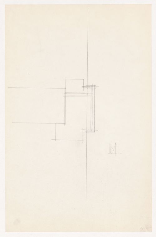 Sectional detail for the Metallurgy Building, Illinois Institute of Technology, Chicago