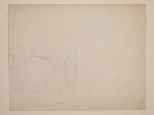 Drwgs rel.to Chateaude Lanchneil(?)-elev.det./ornament det