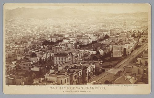 Section 10 of 11 of Panorama of San Francisco, from California Street Hill, California
