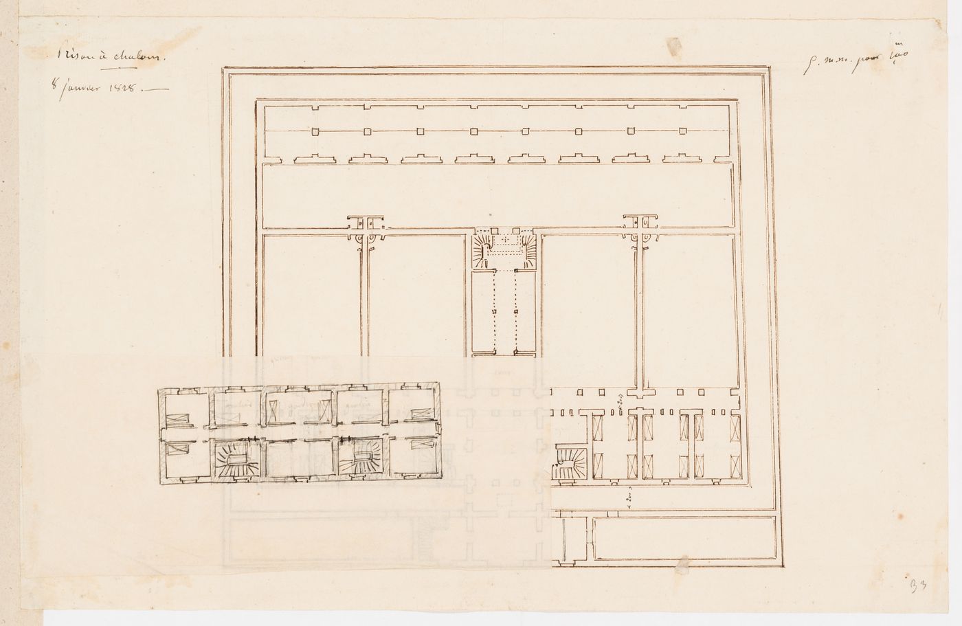 Prison, Chalon-sur-Saône, France: Plan of the ground floor