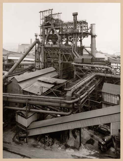 View of a blast furnace of Cockerill steel mill, Ougrée, Belgium