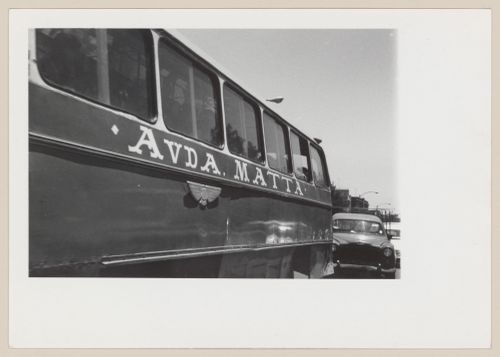 Bus with inscriptions "Avda. Matta", South America