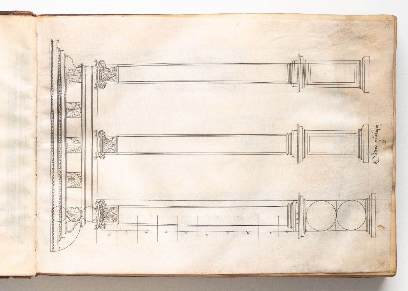 Three Composite, or, "Italic" columns with entablature