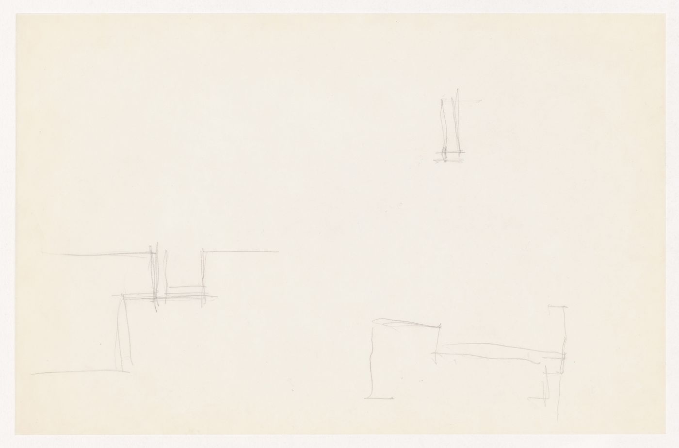 Sketches, probably sectional details for the Metallurgy Building, Illinois Institute of Technology, Chicago