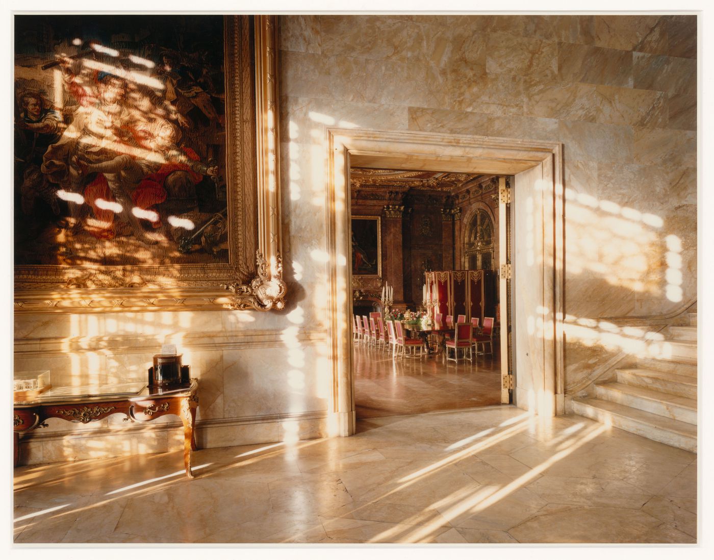 Interior view of the Marble House, Newport, Rhode Island, United States