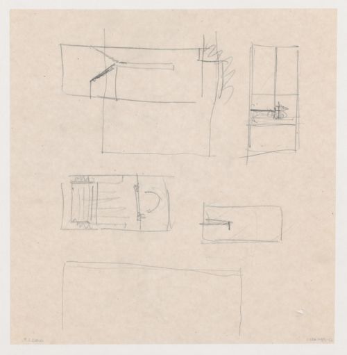 Sketch plans for the Congress Hall Complex, The Hague, Netherlands