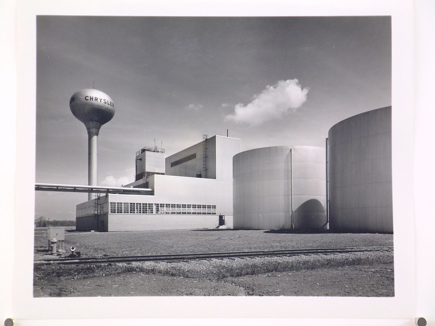 View of the lateral and rear [?] façades of the Boiler House, Chrysler Corporation Automotive Body division Ohio Stamping [sic] Plant, Summit County, Ohio