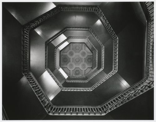 Stairwell, Philadelphia City Hall, serving County functions, Philadelphia, Pennsylvania