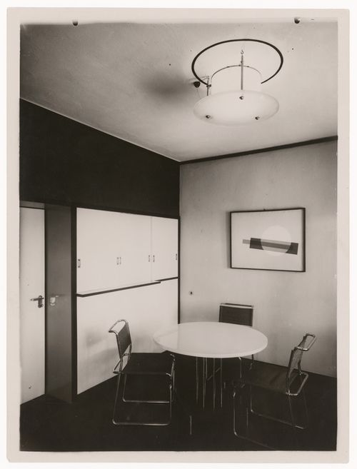 Interior view of the dining room, László Moholy Nagy's house, Bauhaus Masters' Housing, Dessau, Germany
