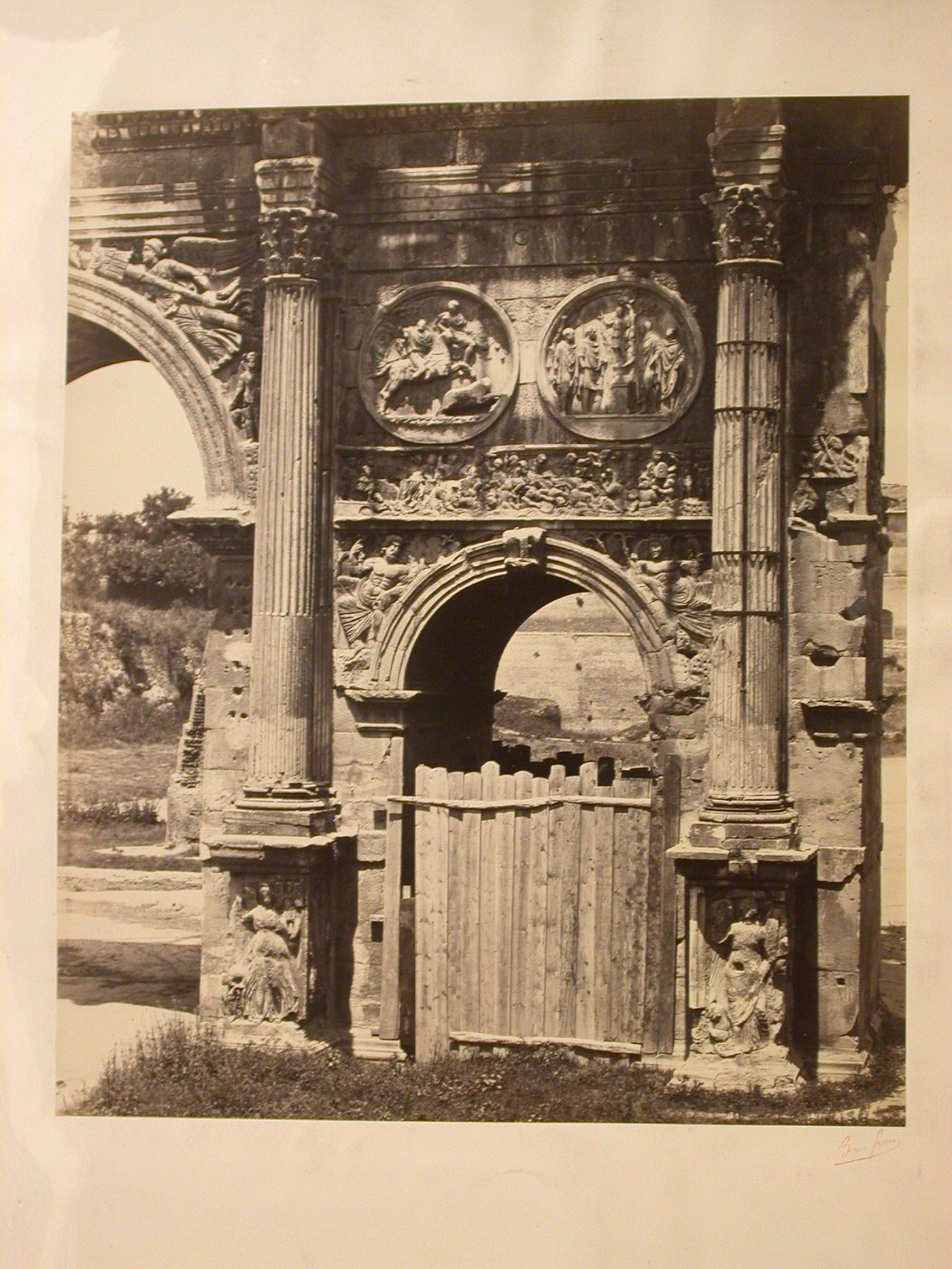 Detail of Arch of Constantine, Rome, Italy