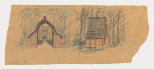 Perspectives for a gateway, Woodland Chapel, Woodland Cemetery, Stockholm, Sweden