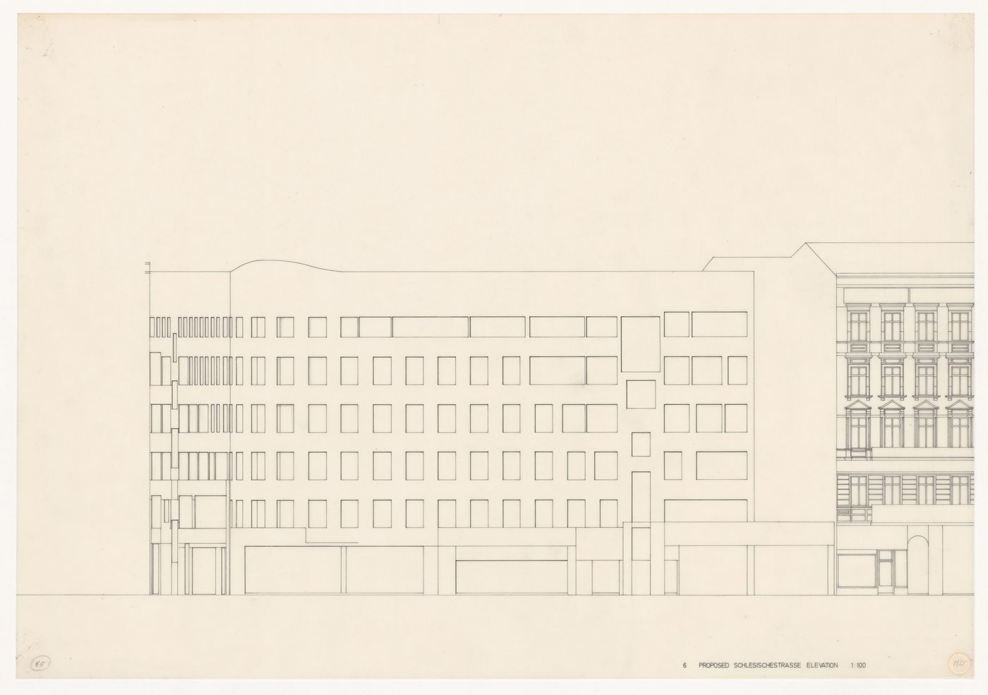 Elevation for Edificio de Apartamentos Bonjour Tristesse [Bonjour Tristesse residential complex], Block 121, Berlin, Germany