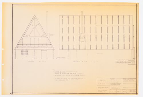 Climatisation solaire "système passif et actif" : chalet existant : façades sud et est, Maison du docteur Simon Richer, Nominingue, Québec, Canada