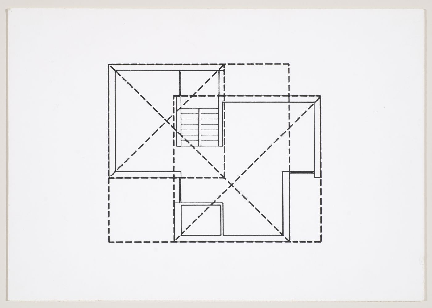 House in North London, Mill Hill, London, England: photograph of a plan