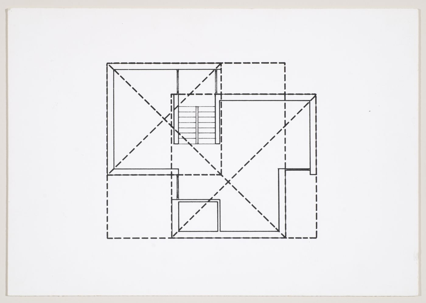 House in North London, Mill Hill, London, England: photograph of a plan